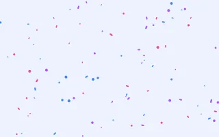 Pixoate Confetti — colourful white, blue and purple confetti background