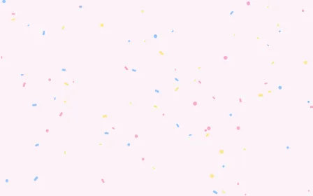 Candy Confetti — light white, pink and blue confetti background