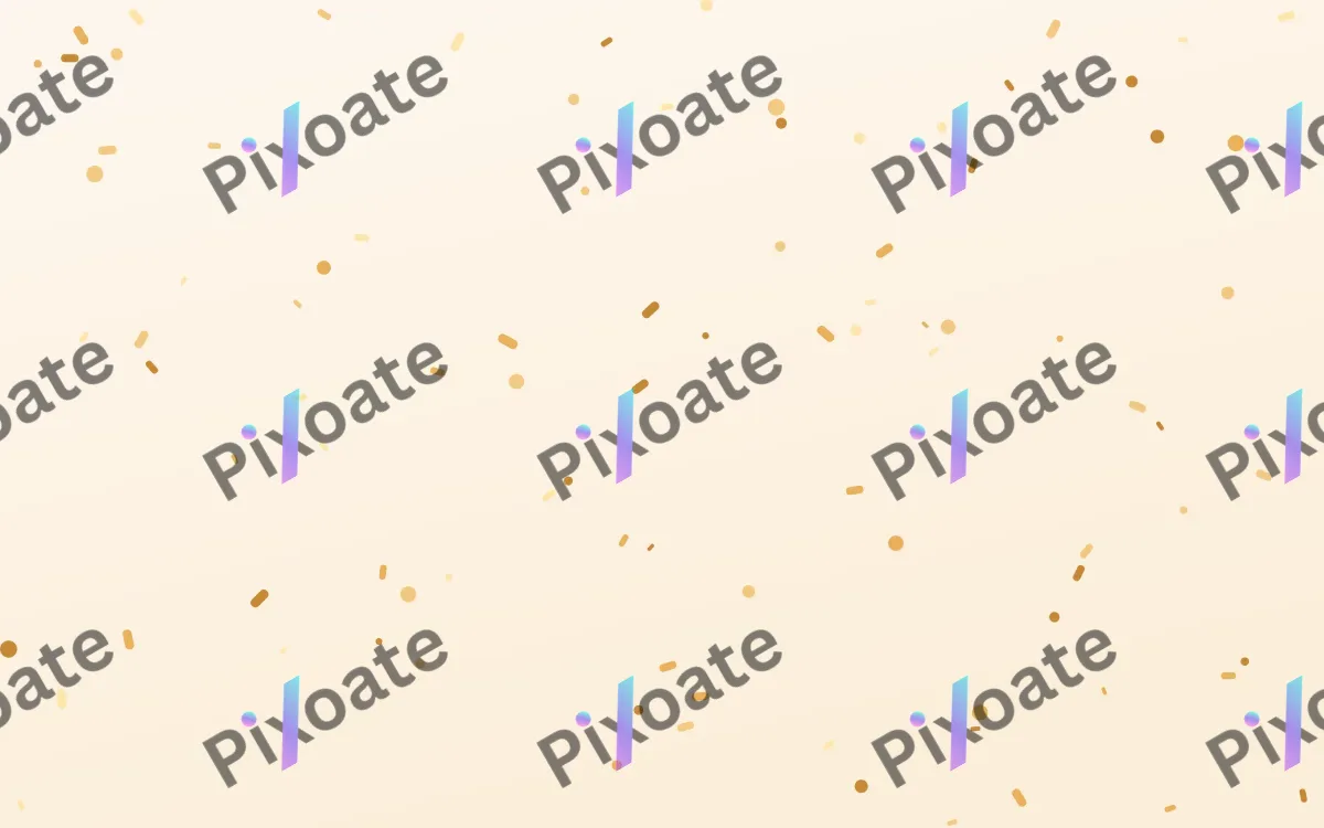 Cloudberry Fête — light orange and white confetti background