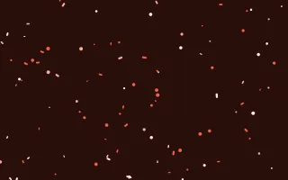 Coral Modern Burst — dark black and red confetti background