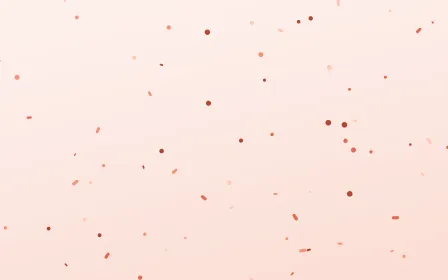 Coralline Toss — light orange, red and white confetti background