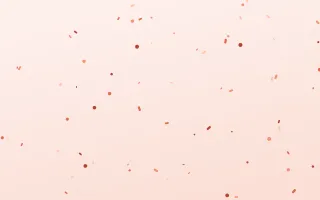Coralline Toss III — light orange, red and white confetti background, variation III