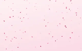 Flaminga Fête II — colourful red and white confetti background, variation II