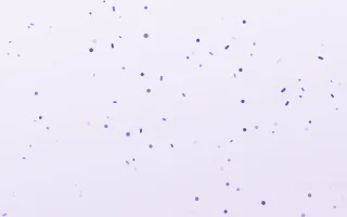 Lavandin Fête II — light purple and white confetti background, variation II