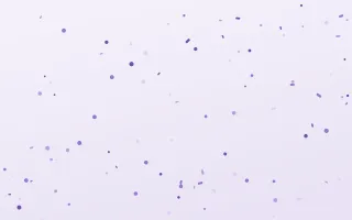 Lavandin Fête III — light purple and white confetti background, variation III