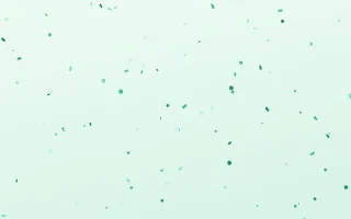 Mintaka Fête — light green and white confetti background