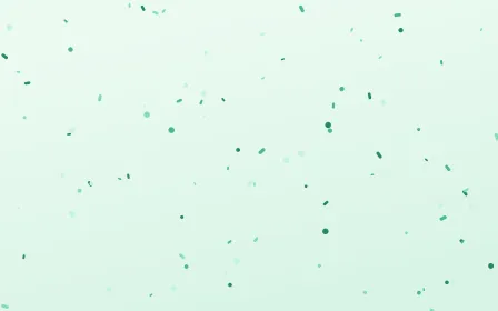 Mintaka Fête — light green and white confetti background