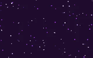 Orchid Pop Burst II — dark purple confetti background, variation II