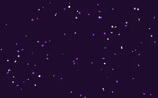 Orchid Pop Burst III — dark purple confetti background, variation III
