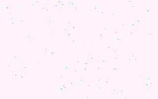 Pastel Dream Confetti II — light white, blue and green confetti background, variation II