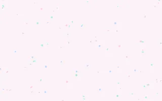 Pastel Dream Confetti III — light white, blue and green confetti background, variation III