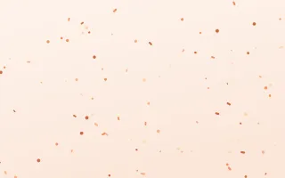 Peachette Fête — light orange and white confetti background