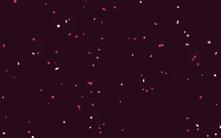 Punch Pink Burst — dark black and pink confetti background