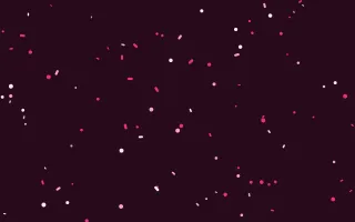 Punch Pink Burst III — dark black and pink confetti background, variation III