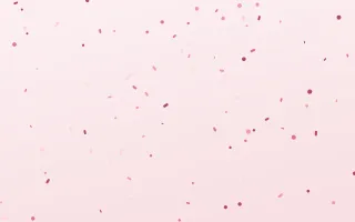 Rosea Fête — light red, pink and white confetti background
