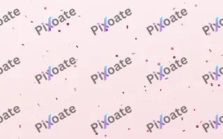 Rosea Fête II — light red, pink and white confetti background, variation II