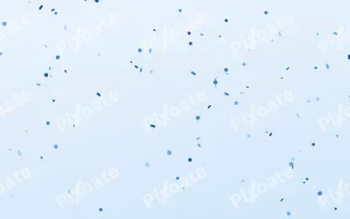 Skylark Fête — colourful blue and white confetti background