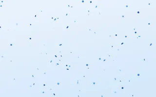 Skylark Fête II — colourful blue and white confetti background, variation II