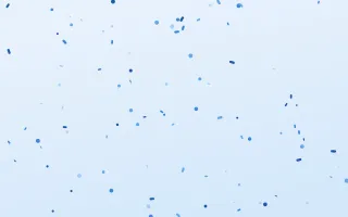 Skylark Fête III — colourful blue and white confetti background, variation III