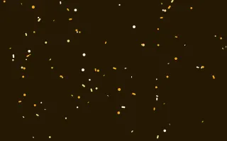 Solar Burst III — dark black, gold and yellow confetti background, variation III
