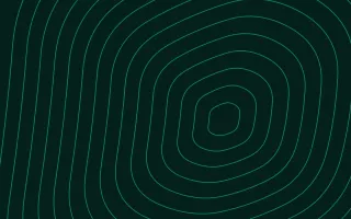 Cyber Mint Ink Lines III — dark black and green contour line background, variation III
