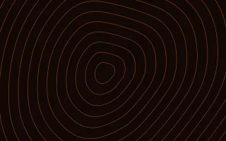 Emberline Relief — dark black and orange contour line background