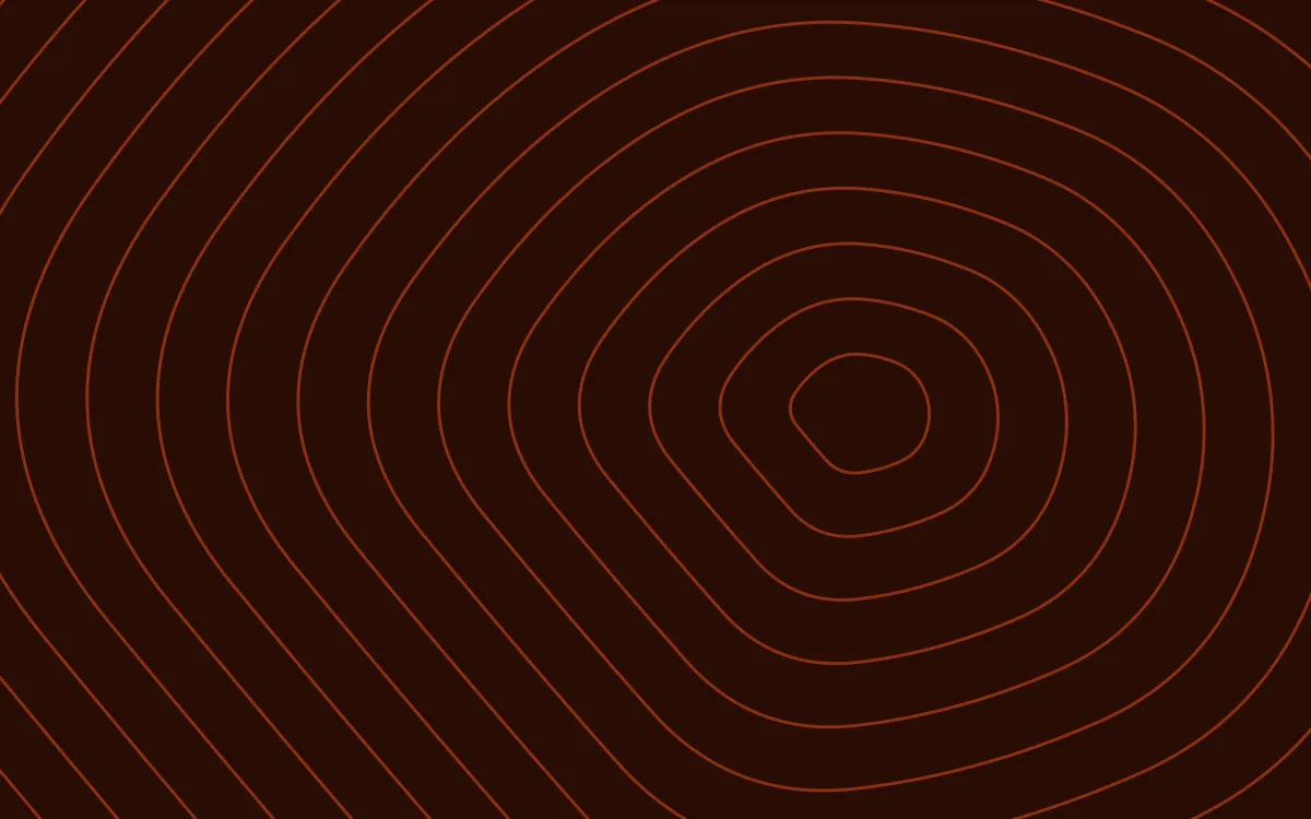 Flame Ink Lines — dark black and orange contour line background