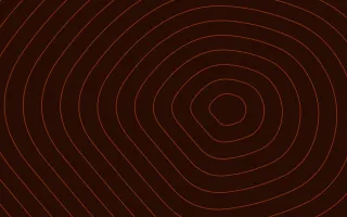 Flame Ink Lines — dark black and orange contour line background