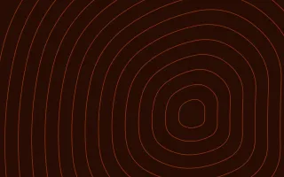 Flame Ink Lines III — dark black and orange contour line background, variation III