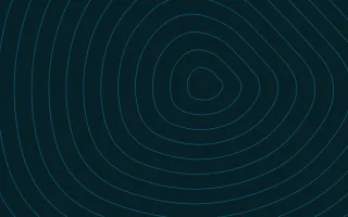 Peacock Bold Ink Lines III — dark black and teal contour line background, variation III