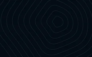 Polaris Terrain III — dark black and blue contour line background, variation III