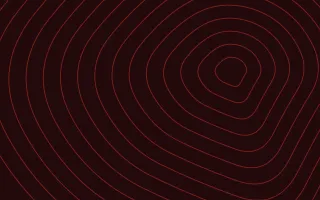 Signal Red Ink Lines II — dark black and red contour line background, variation II
