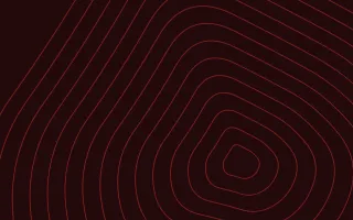 Signal Red Ink Lines III — dark black and red contour line background, variation III