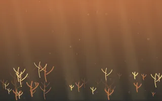 Autumn Glow Coral Reef IV — colourful orange, brown and grey coral reef background, variation IV