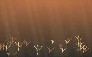 Autumn Glow Coral Reef V — colourful orange, brown and grey coral reef background, variation V