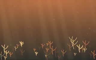 Autumn Glow Coral Reef VII — colourful orange, brown and grey coral reef background, variation VII