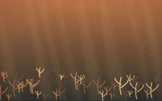 Autumn Glow Coral Reef VIII — colourful orange, brown and grey coral reef background, variation VIII