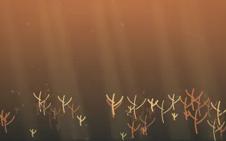 Autumn Glow Coral Reef X — colourful orange, brown and grey coral reef background, variation X