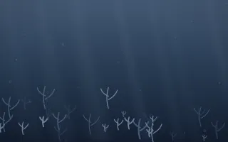 Blue Hour Coral Reef — dark blue coral reef background