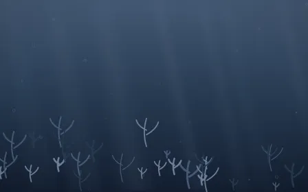Blue Hour Coral Reef — dark blue coral reef background