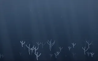 Blue Hour Coral Reef II — dark blue coral reef background, variation II