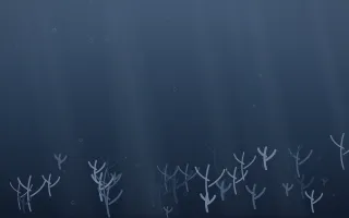 Blue Hour Coral Reef IV — dark blue coral reef background, variation IV