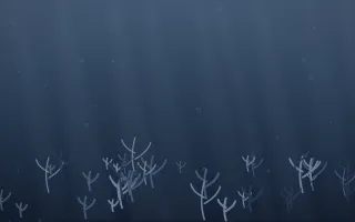 Blue Hour Coral Reef IX — dark blue coral reef background, variation IX