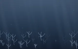 Blue Hour Coral Reef VI — dark blue coral reef background, variation VI
