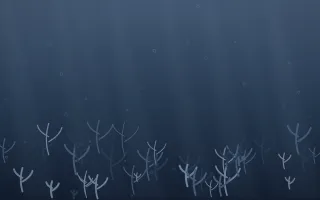Blue Hour Coral Reef VII — dark blue coral reef background, variation VII