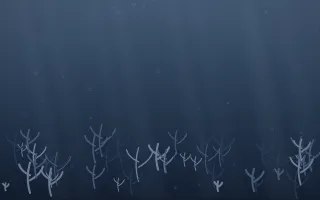 Blue Hour Coral Reef X — dark blue coral reef background, variation X