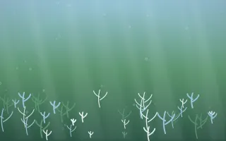 Clear Day Coral Reef VI — light blue and green coral reef background, variation VI