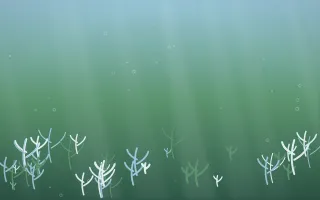 Clear Day Coral Reef VII — light blue and green coral reef background, variation VII