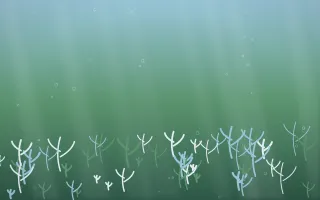 Clear Day Coral Reef XI — light blue and green coral reef background, variation XI