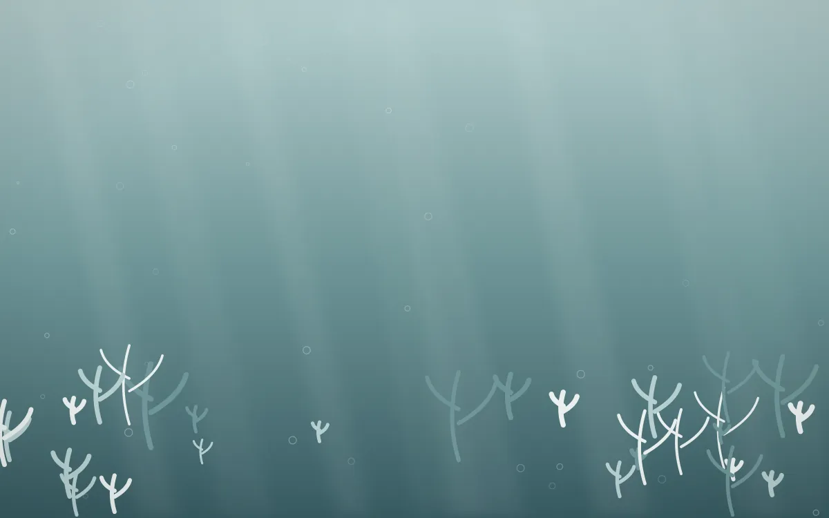 Coastal Mist Coral Reef — light white and teal coral reef background